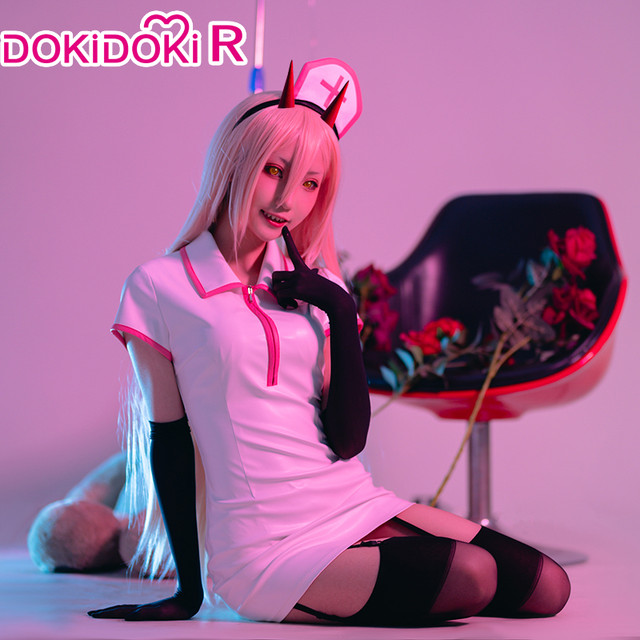 Dokidoki-r Manga Chainsaw Man Power Cosplay Chainsaw Man Cosplay Power  Nurse Uniform Costume/accessories Wig Halloween - Cosplay Costumes -  AliExpress